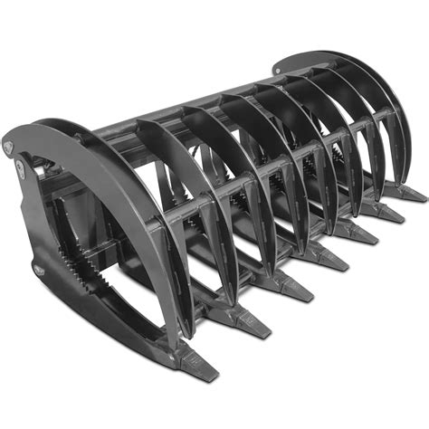 skid steer brush rake|grapple rake for skid steer.